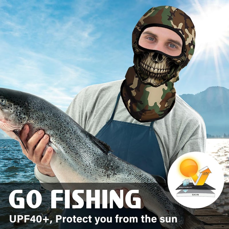 Obacle Balaclava Face Mask Men Women Lightweight for Ski Hunting Cycling Fishing - Image 5